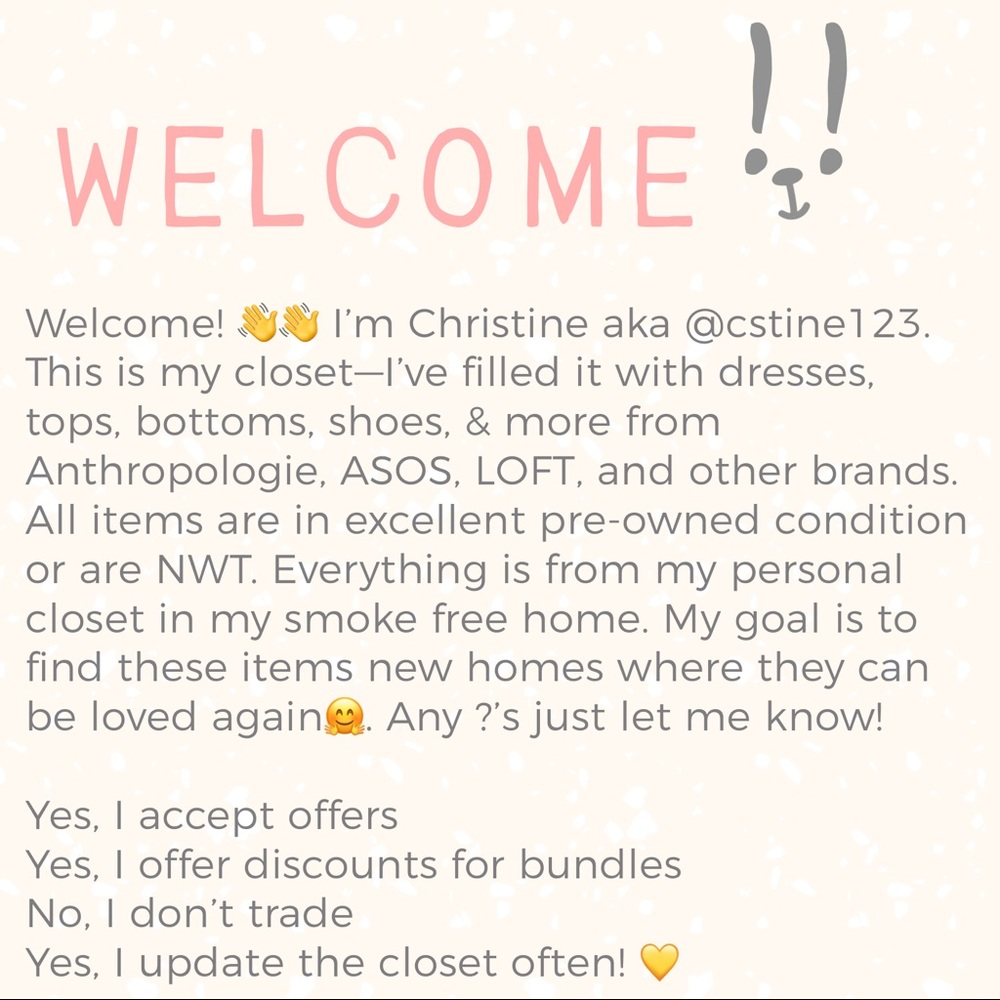 About me/my closet....